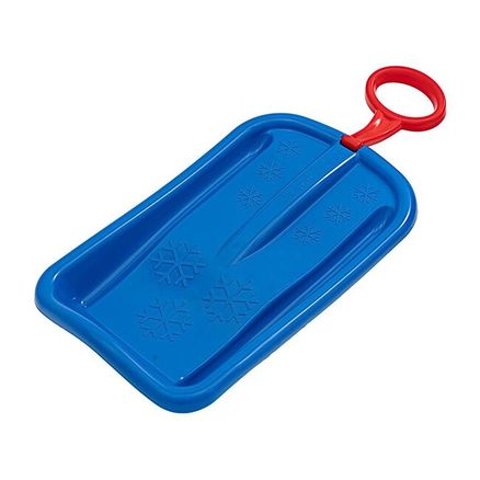 Sánkovací klzák s pohyblivou rukoväťou Baby Mix SNOW ARROW 74 cm modrý - Modrá
