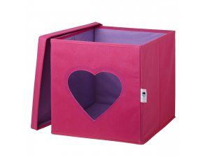 STORE IT Box na hračky s okienkom srdce