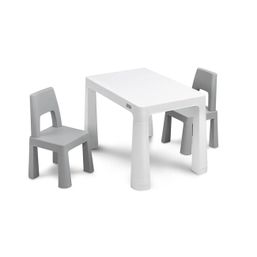 Súprava detského stola a 2 kresiel Toyz MONTI grey - Sivá