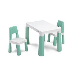 Súprava detského stola a 2 kresiel Toyz MONTI mint - Zelená
