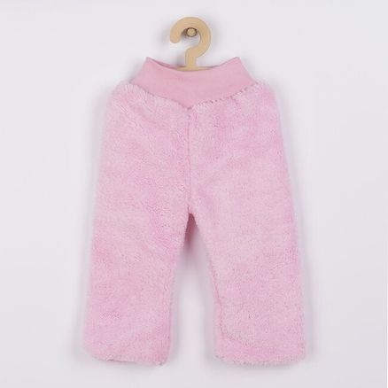 Zimné detské tepláčky New Baby Penguin ružové - Ružová