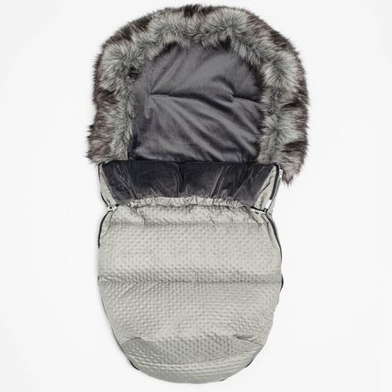 Zimný fusak New Baby Lux Fleece grey - Sivá