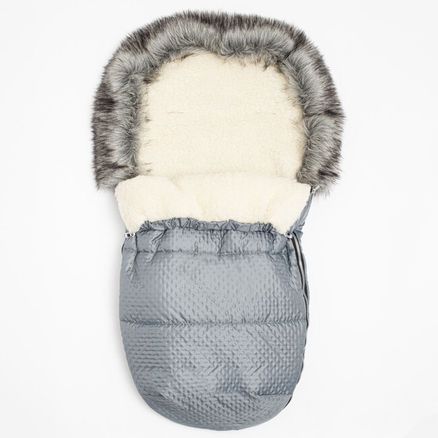 Zimný fusak New Baby Lux Wool graphite - Sivá