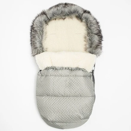 Zimný fusak New Baby Lux Wool grey - Sivá