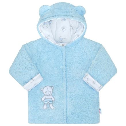 Zimný kabátik New Baby Nice Bear modrý - Modrá