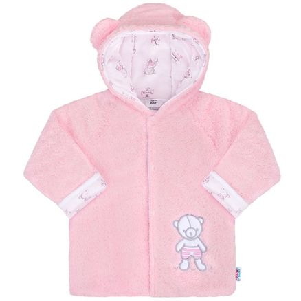 Zimný kabátik New Baby Nice Bear ružový - Ružová