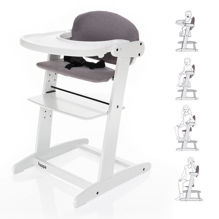 ZOPA Grow-up rostoucí židlička, White/Grey