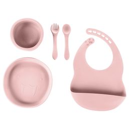 ZOPA Silikonová dětská jídelní sada, Old Pink Old Pink